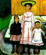 tre barn Edvard Munch